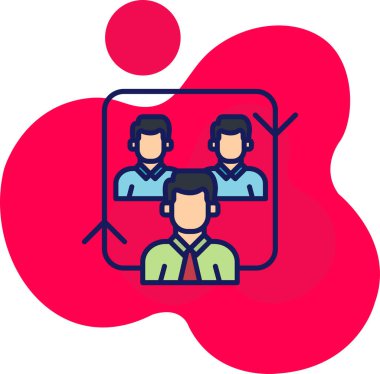 Çağrı merkezi. Web simgesi basit illüstrasyon