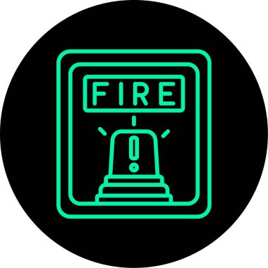 Yangın alarmı simgesi modada