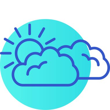 Bulut. Web simgesi basit illüstrasyon