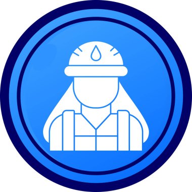 Benzersiz yağ madencisi vektör simgesi