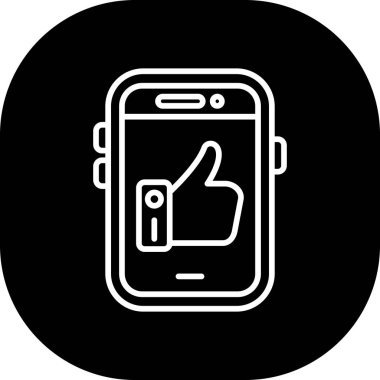 Akıllı telefon simgesinin vektör illüstrasyonu