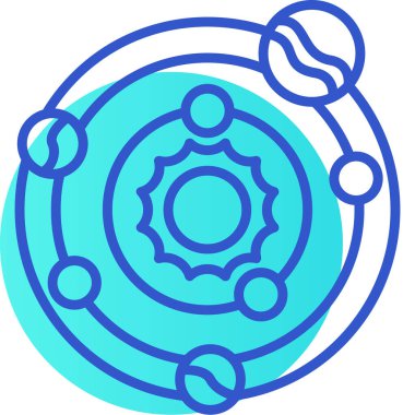 Modern bir simgenin vektör illüstrasyonu