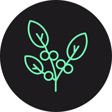 Yaprak ikonu vektör illüstrasyonu