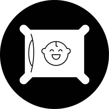 Bebeğim. Web simgesi basit illüstrasyon