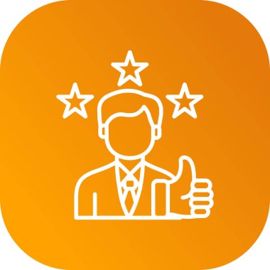 Beğeni simgesi, vektör illüstrasyonu