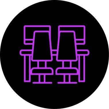 sandalye simgesi çizimi