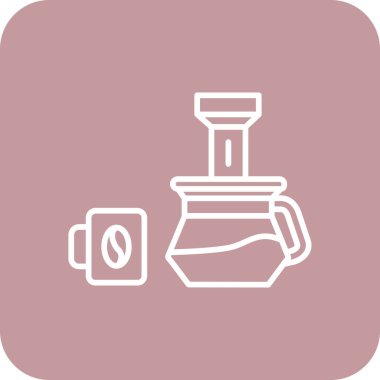 Vektör Kahve Simgesi illüstrasyonu