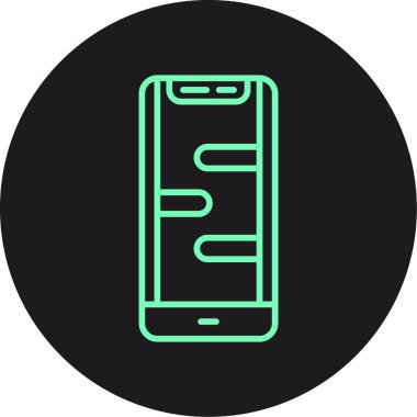 Vektör Mobil simge illüstrasyonu