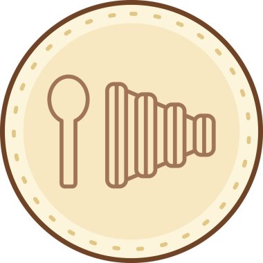 Bir kahve simgesinin vektör çizimi