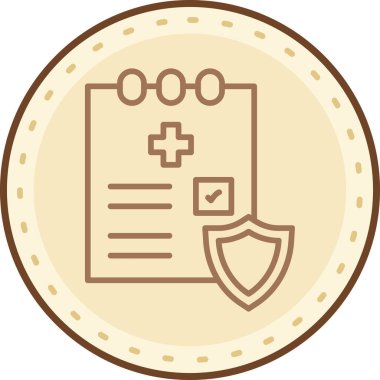 Modern basit eksiklik simgesinin vektör çizimi