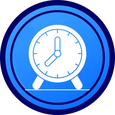 çalar saat simgesi, basit vektör çizim