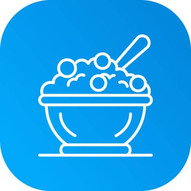 yiyecek vektör dairesi simgesi