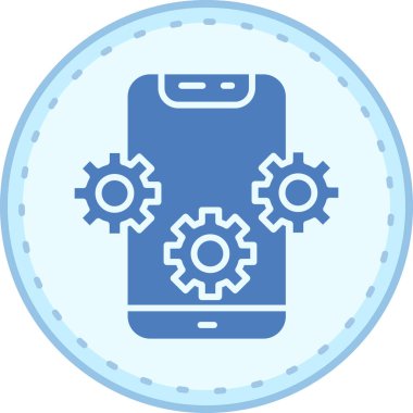 Cep telefonu. Web simgesi basit illüstrasyon