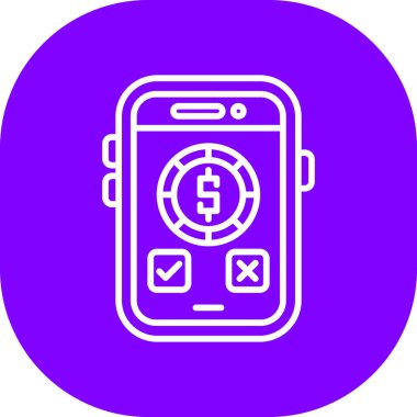 Cep telefonu simgesi, vektör illüstrasyonu