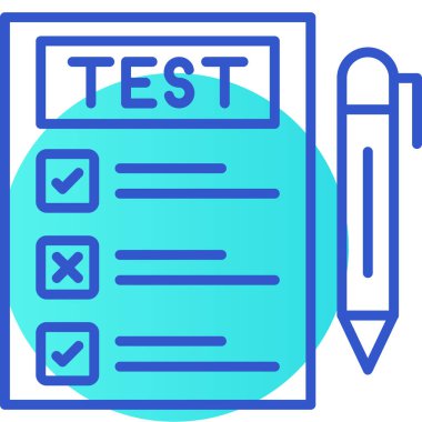 Kontrol listesi simgesi vektör illüstrasyonu