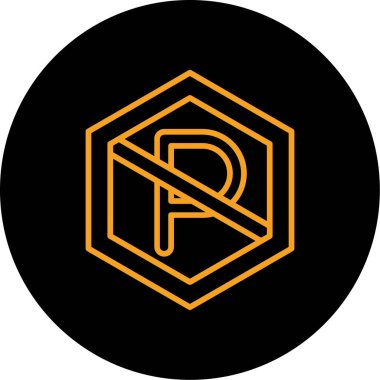 Bir harf simgesinin vektör illüstrasyonu