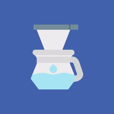 Kahve makinesi ikonlu kahve fincanı. düz resimleme.