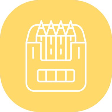 Bir binanın vektör illüstrasyonu