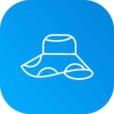 Şapka simgesi vektör illüstrasyonu