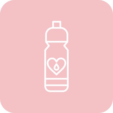 Şişe simgesinin vektör illüstrasyonu