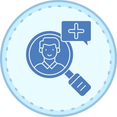 Sohbet web simgesi, basit vektör illüstrasyonu