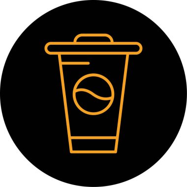 kahve fincanı ikonu vektör illüstrasyonu