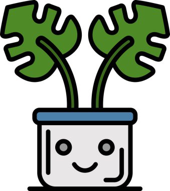 Kaktüs saksı bitkisi simgesi