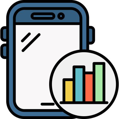 grafik ikonu vektör illüstrasyonu