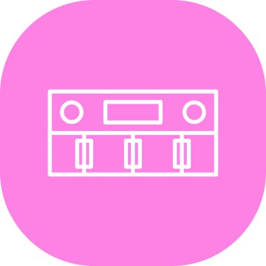 Müzik. Web simgesi basit illüstrasyon