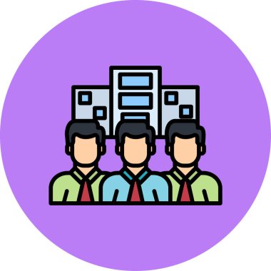 Bir grup iş adamı ofiste.