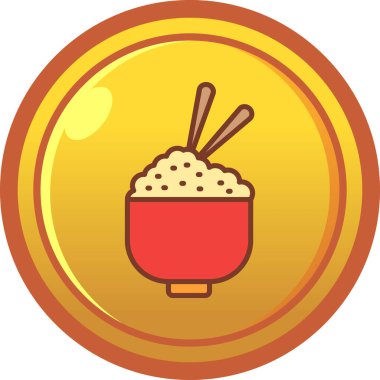 Bir besin simgesinin vektör illüstrasyonu