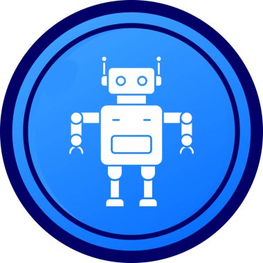 robot ikon vektör illüstrasyonu