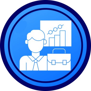 İş. Web simgesi basit illüstrasyon