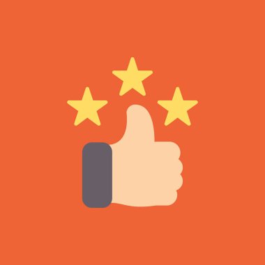 derecelendirme vektörü düz renk simgesi