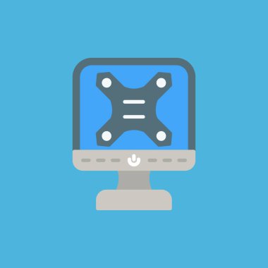 bilgisayar ekran vektör çizimi