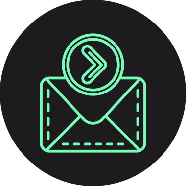 Vektör E- posta simgesi illüstrasyonu