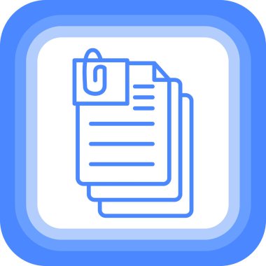 Belge. Web simgesi basit illüstrasyon