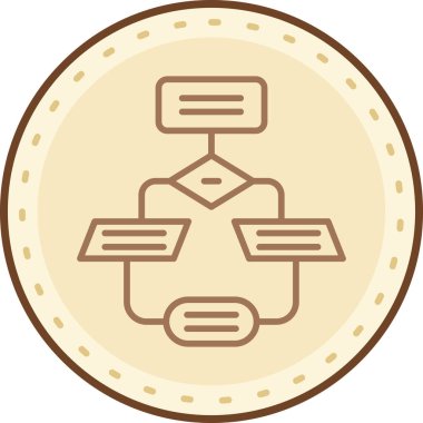 Modern simgenin vektör illüstrasyonu