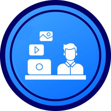 Video konferansı. Basit resimleme