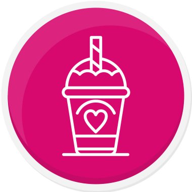 kahve içeceği ikon vektör illüstrasyonu