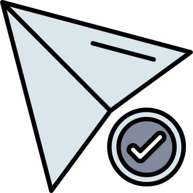 işaretleme simgesi, basit tasarım vektör çizimi