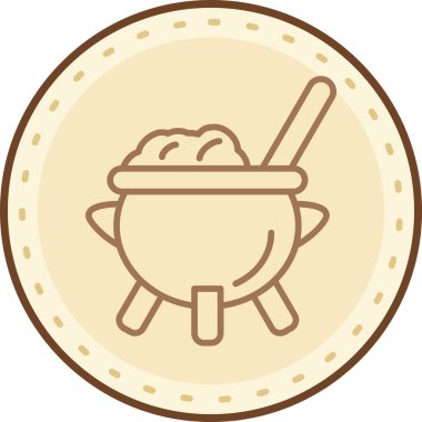 yiyecek simgesi, vektör illüstrasyonu