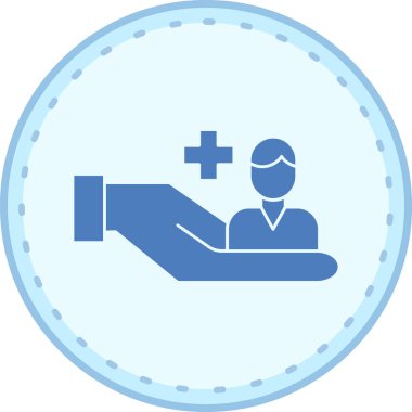 Hastane. Web simgesi basit illüstrasyon