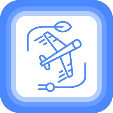 uçak ikonu vektör illüstrasyonu