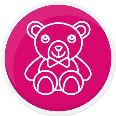 Ayı. Web simgesi basit illüstrasyon