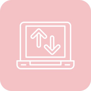 Web indirme vektör simgesi