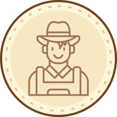 Çiftçi çiftçi ikonu