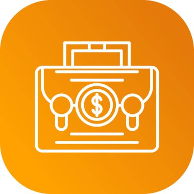 para çantası ikon vektör illüstrasyonu