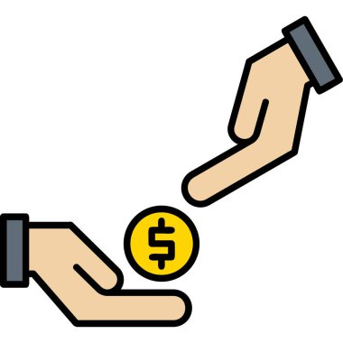 Dolar işareti vektör çizimi