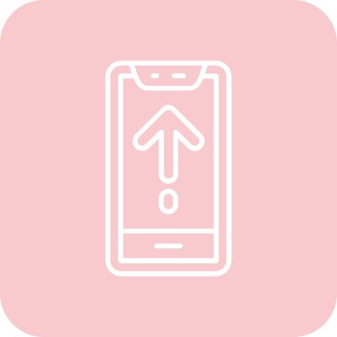 Akıllı telefon simgesinin vektör illüstrasyonu